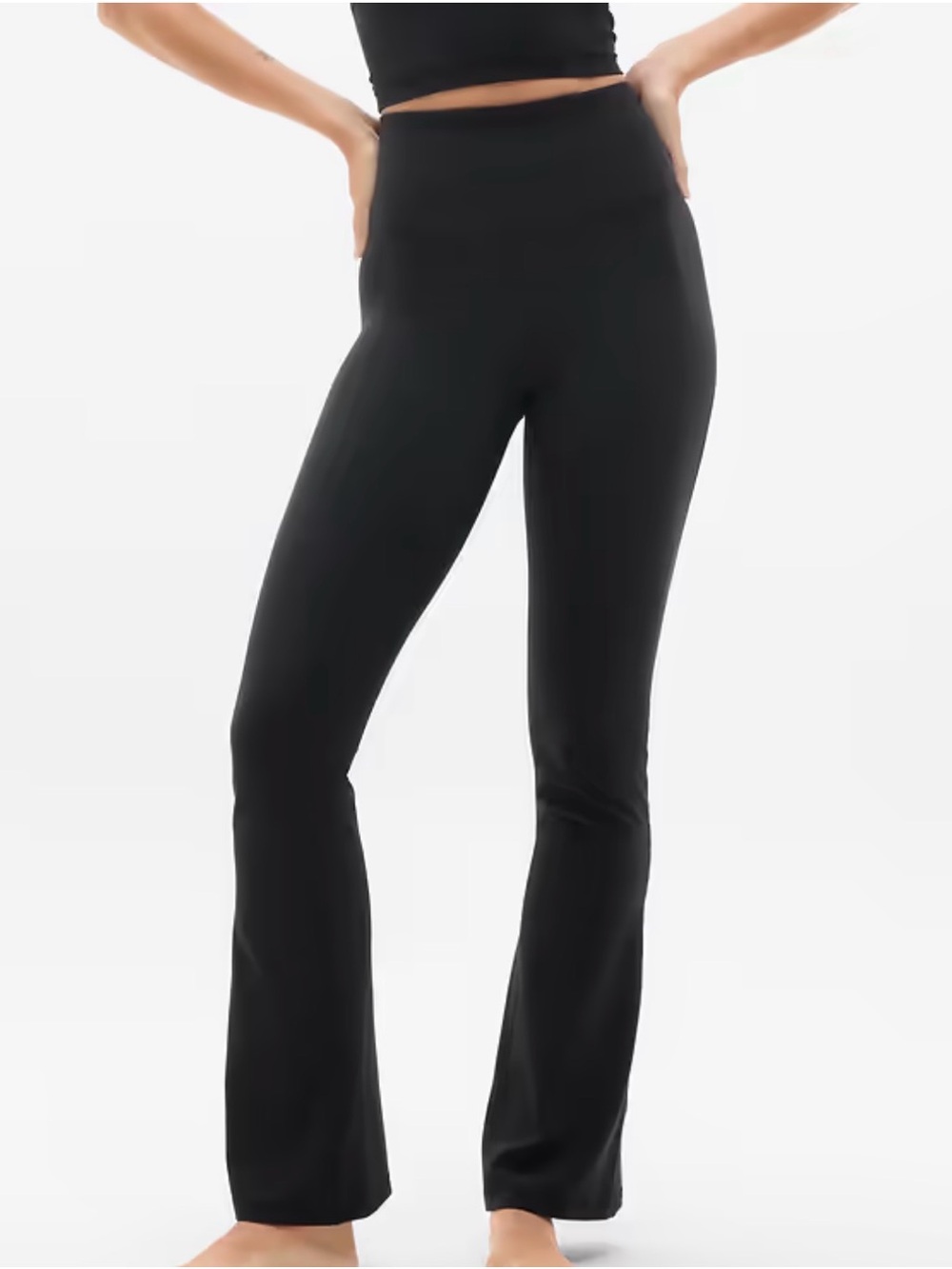 Athleta black flare pant